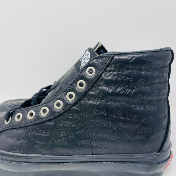 Vans Sk8 Hi Jim Goldberg Raised By Wolves Mens Size 8.5 Sneakers Black Leather - Picture 6 of 15